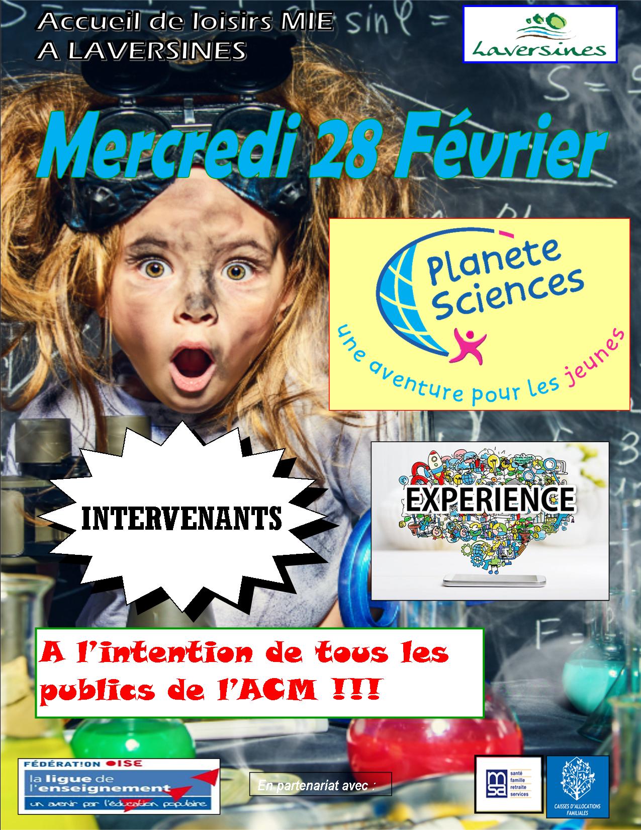 INTERVENANTS Planète Sciences